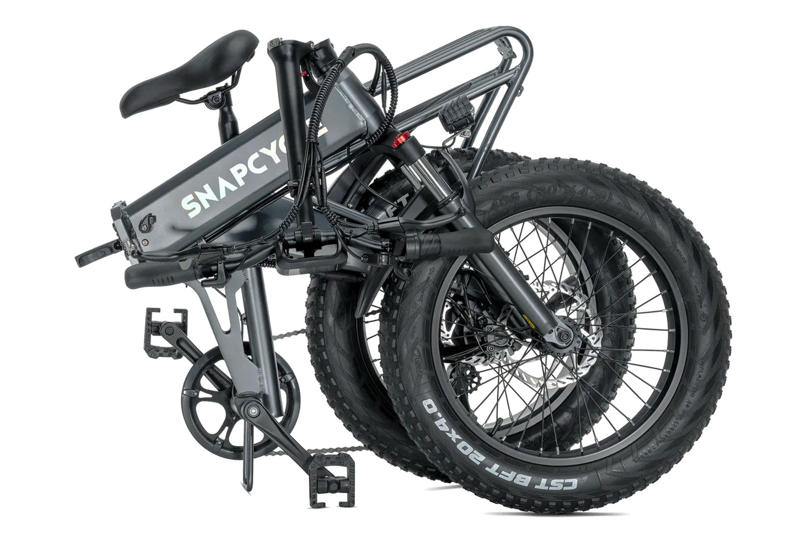 electric fold up bicycle Snapcycle S1 Folding Fat Tire E-Bike – RideSmart Maui